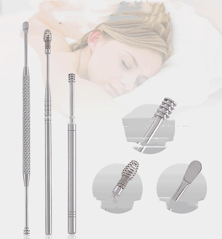Ear Wax Cleaning Tool Set (8 piece) - Ear Wax Remover Cleaner - Premium Stainless Steel