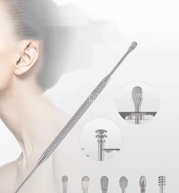 Ear Wax Cleaning Tool Set (8 piece) - Ear Wax Remover Cleaner - Premium Stainless Steel