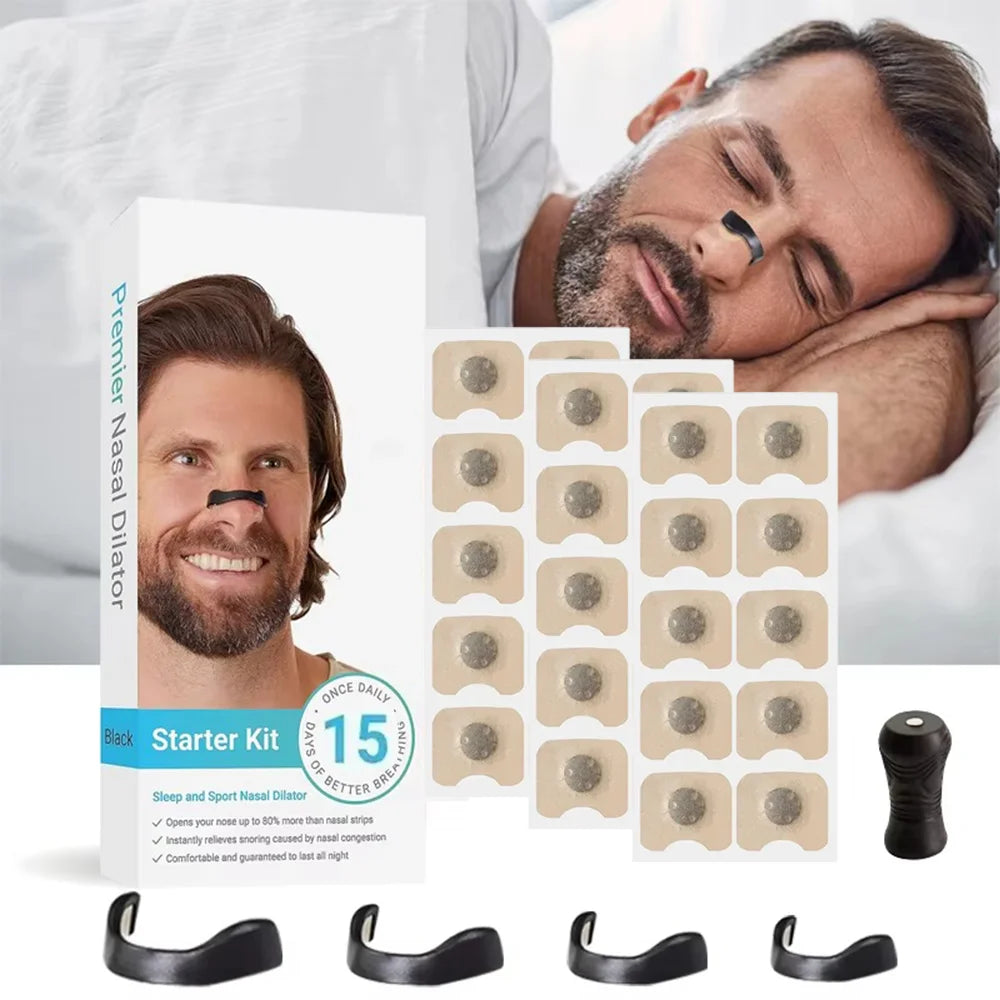 Anti-Snoring Magnetic Nose Dilator Nose Patch Easy Breath Stop Snoring Device Preventing Snoring Improve Sleeping
