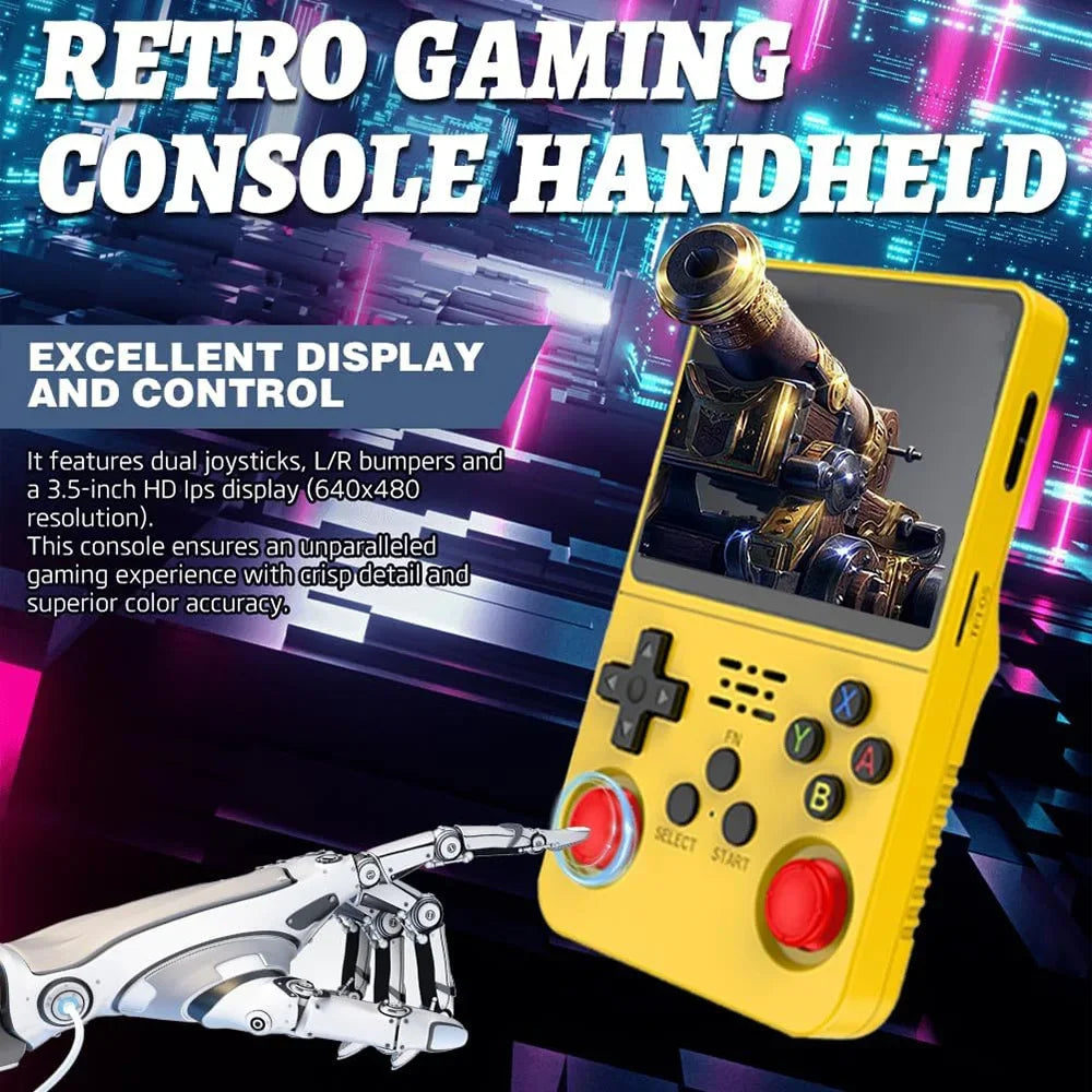 ๐ฎ R36S Retro Handheld Gaming Console โ 3.5" Screen, ARKOS System, Portable Classic Emulator