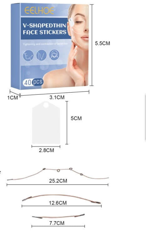 Premium Face Lift Tape- V Shaped Plastic Sticker