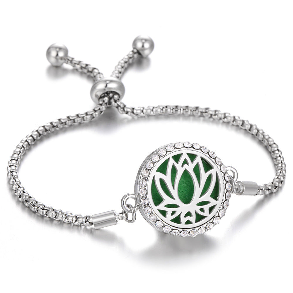 Aromatherapy Bracelet Perfume Essential Oil Diffuser Locket Bracelet Charms