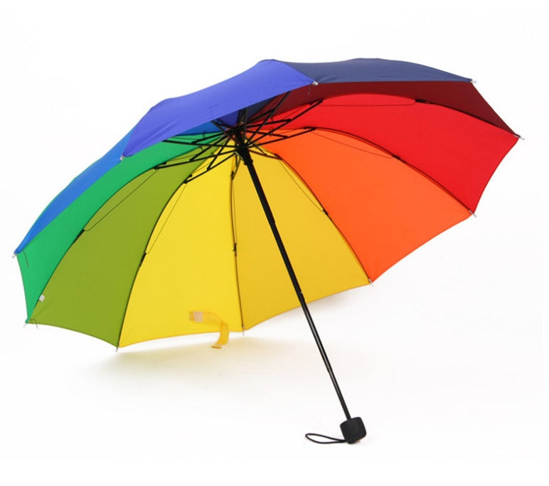 Rainbow Festival Umbrella - Rain or Sun