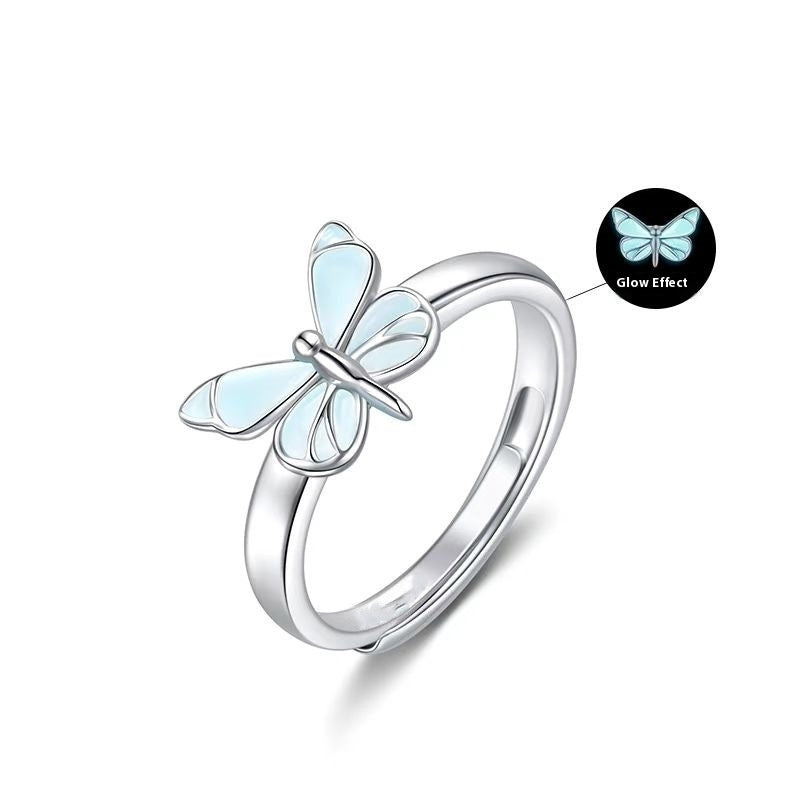 Beautiful Butterfly Luminous Ring