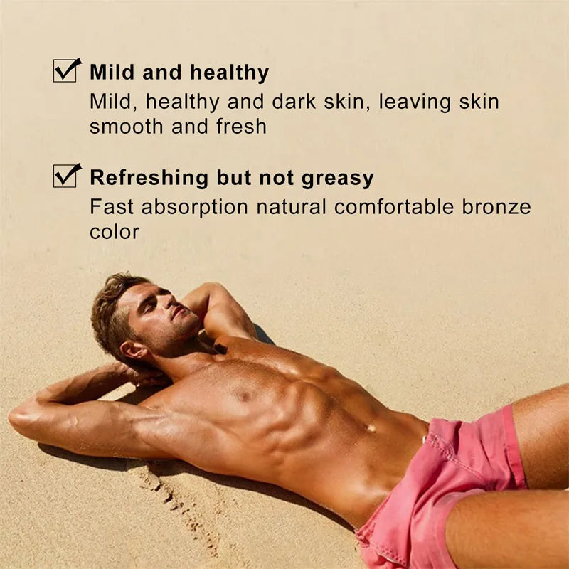 Intensive Tanning Luxe Gel Body Tanning Cream After Sun Repair Combination Aloe Vera Gel Wheat Complexion Beach Bronzer Summer