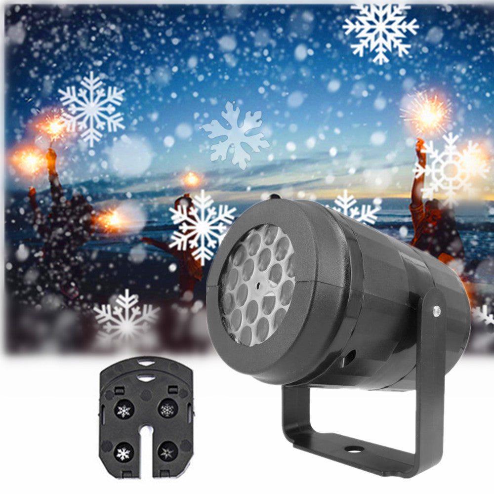 Christmas LED Projector Light – 16 Rotating Holiday Patterns for Outdoor & Indoor Displays ✨