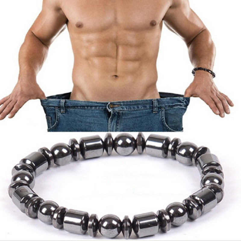 Weight Loss Black Stone Magnetic Therapy Bracelet - Stylish