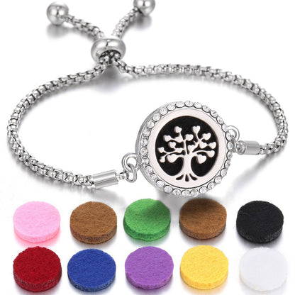 Aromatherapy Bracelet Perfume Essential Oil Diffuser Locket Bracelet Charms