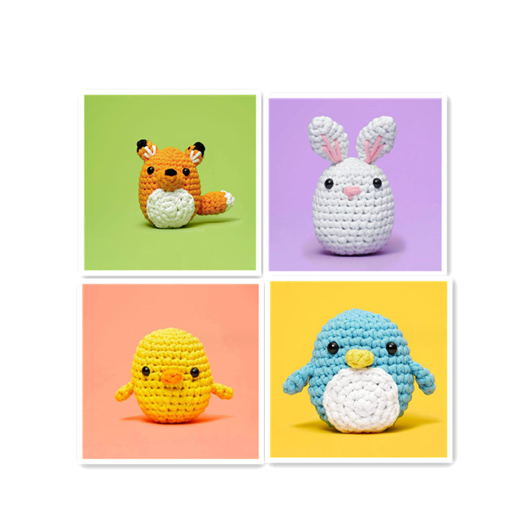 Cute Animal Crochet Kit - Easy for Beginners