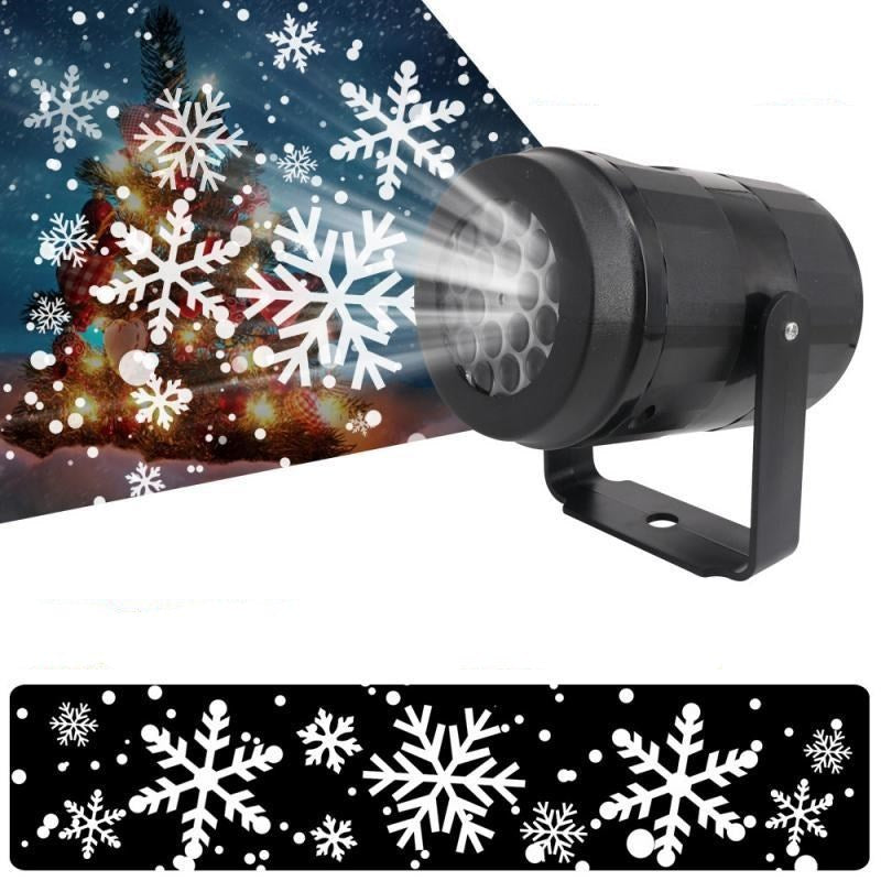 Christmas LED Projector Light – 16 Rotating Holiday Patterns for Outdoor & Indoor Displays ✨