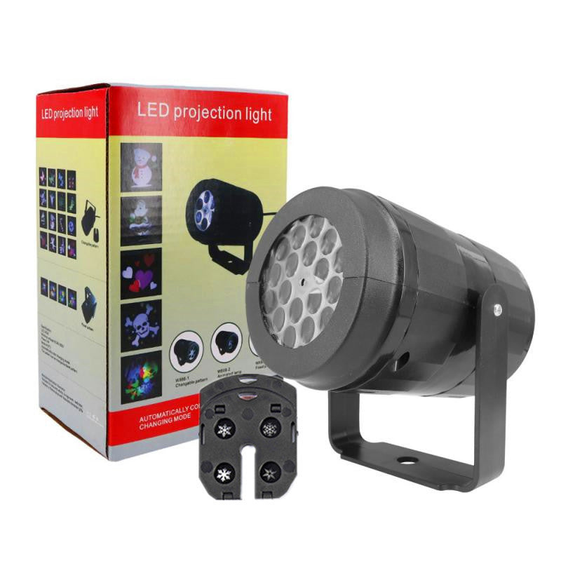 Christmas LED Projector Light – 16 Rotating Holiday Patterns for Outdoor & Indoor Displays ✨