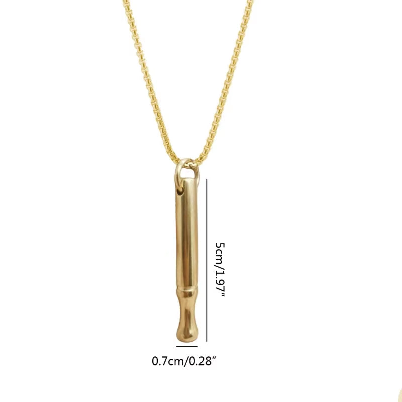 Breathing Exercises Choker Necklace Anxiety Relief Clavicle Chain Jewelry Gift Dropshipping