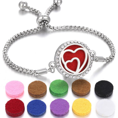 Aromatherapy Bracelet Perfume Essential Oil Diffuser Locket Bracelet Charms