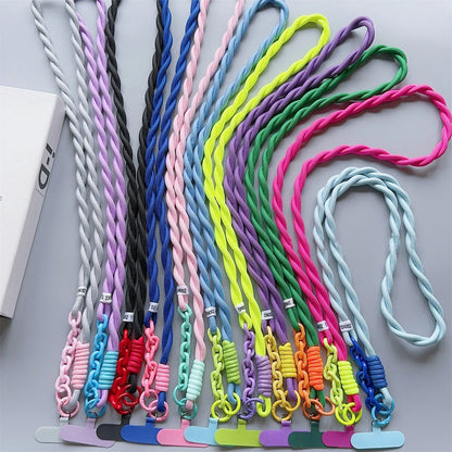 Colourful Universal Phone Lanyard – Anti-Lost Wrist & Shoulder Strap for All Phone Cases 📱🎨