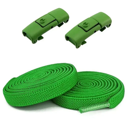 No Tie Elastic Shoelaces with Press Lock – 8mm Widened Flat Laces for Kids & Adults 👟🔒