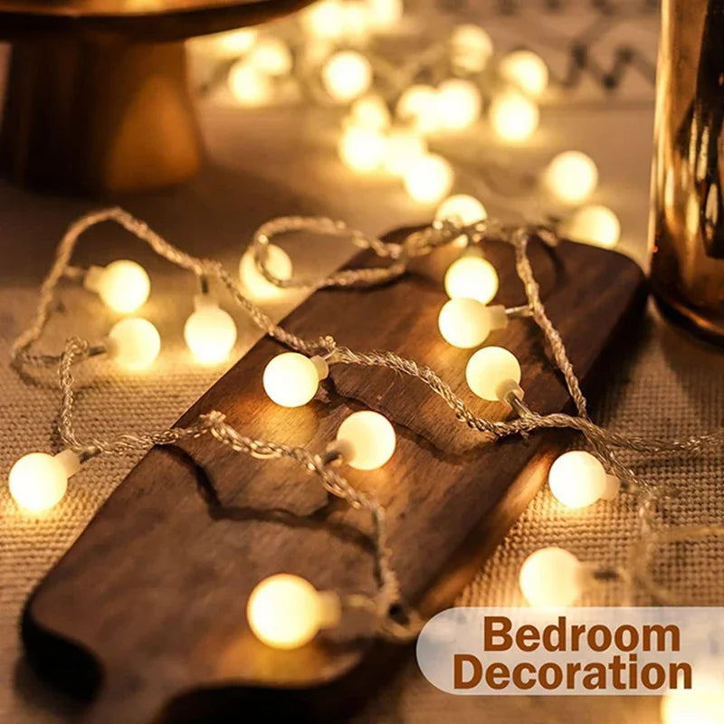 Led Globe String Lights Battery Operated Fairy Light for Garden - Festival - Camping - Wedding - Party - Atmosphere Decor (10/20/40/80 packs available)