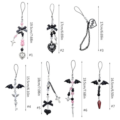 Goth Y2K Phone Charm Pendant Kawaii-Key Chain for Phone Accessory