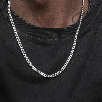 Cuban Chain Necklace for Men & Women - Stylish Stainless Steel Jewellery 