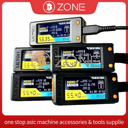 Bitcoin Nerd Miner V2.0 T-Display-S3 BTC Crypto Solo Lottery Nerdminer LCD Display with Shell