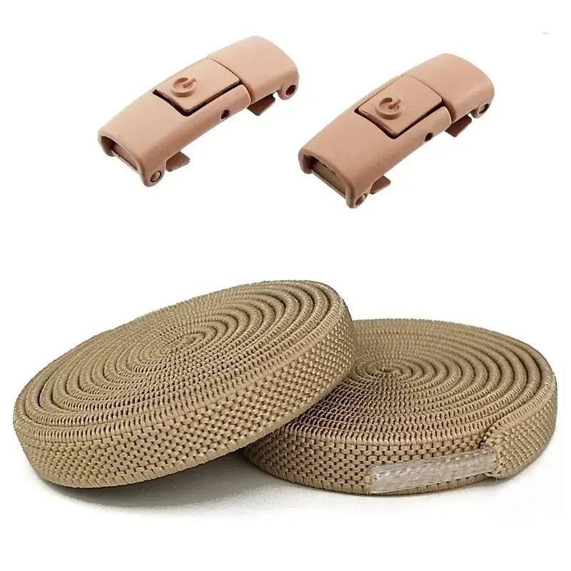 No Tie Elastic Shoelaces with Press Lock – 8mm Widened Flat Laces for Kids & Adults 👟🔒