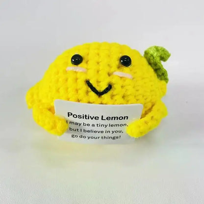 Pocket Hug New Positive Energy Potato Hug Pocket Mini Handmade Plush Wool Knitting Doll with Card