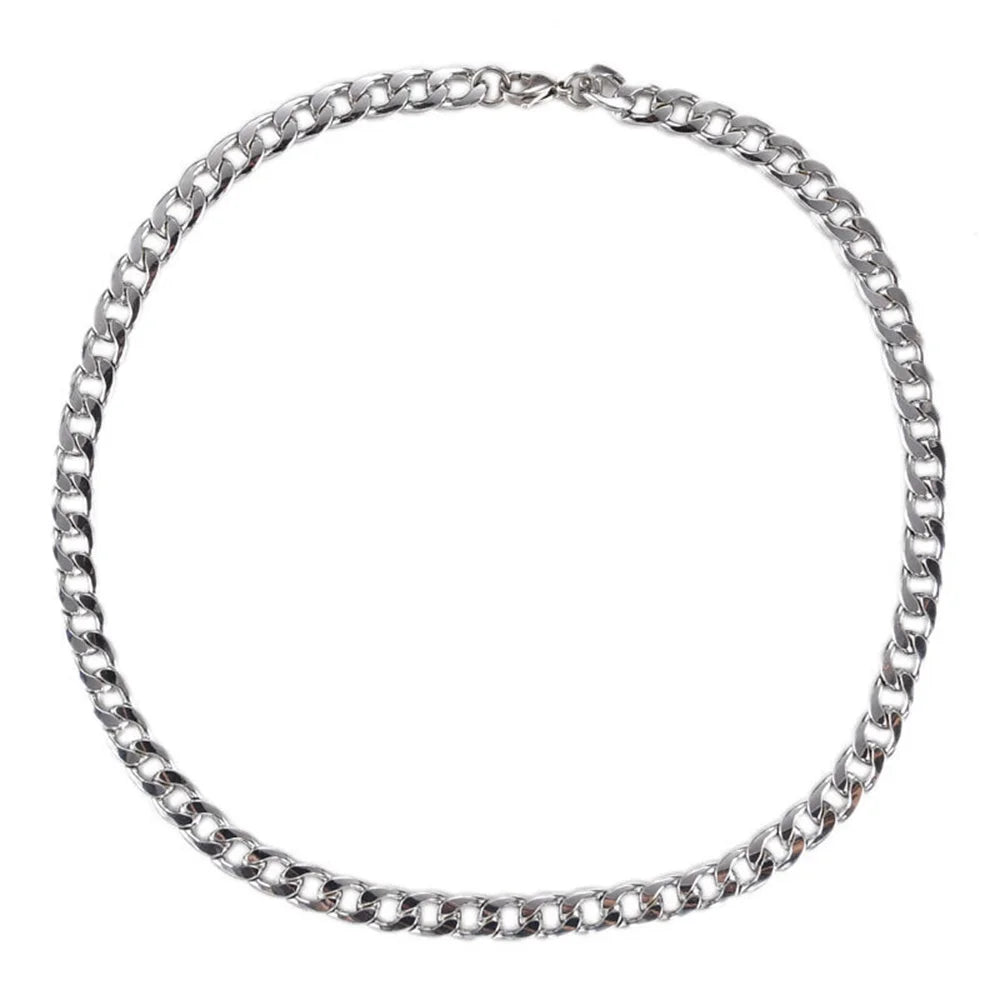 Cuban Chain Necklace for Men & Women - Stylish Stainless Steel Jewellery 