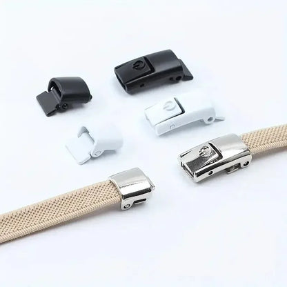 No Tie Elastic Shoelaces with Press Lock – 8mm Widened Flat Laces for Kids & Adults 👟🔒