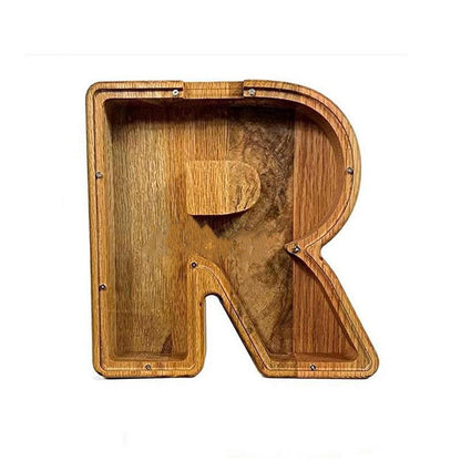 Wooden Letter Piggy Bank Creative Piggy Bank Nordic Style Piggy Bank