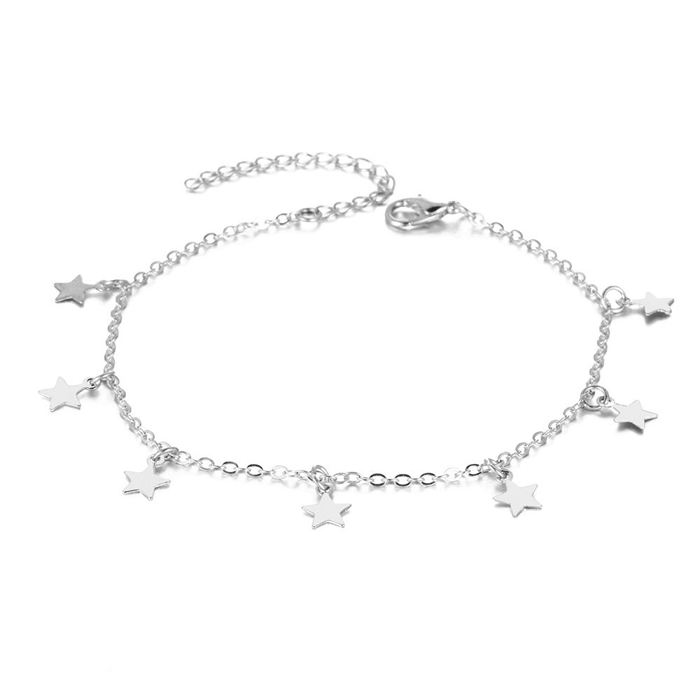 Star Charm Fashion Anklet – Elegant & Trendy Jewellery for Any Occasion