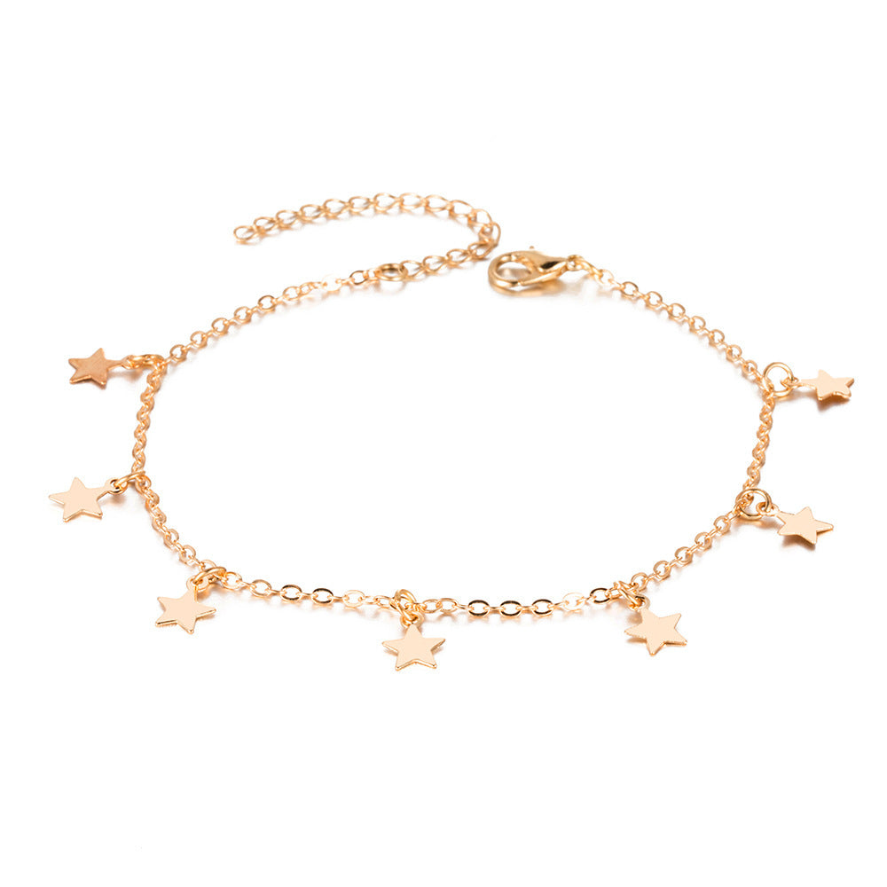 Star Charm Fashion Anklet – Elegant & Trendy Jewellery for Any Occasion