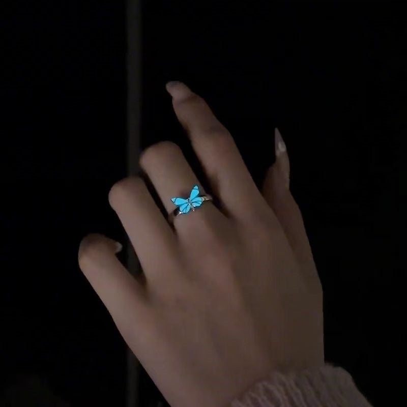 Beautiful Butterfly Luminous Ring