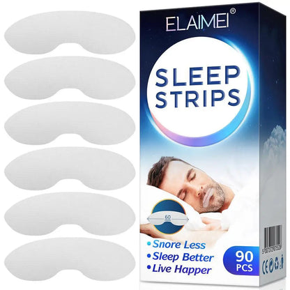 90 Pcs Mouth Tape Sleep Strip for Anti-Snoring Mouth Breathing Tape to Improve Sleep Mouth Stickers for Snoring Lip Patch