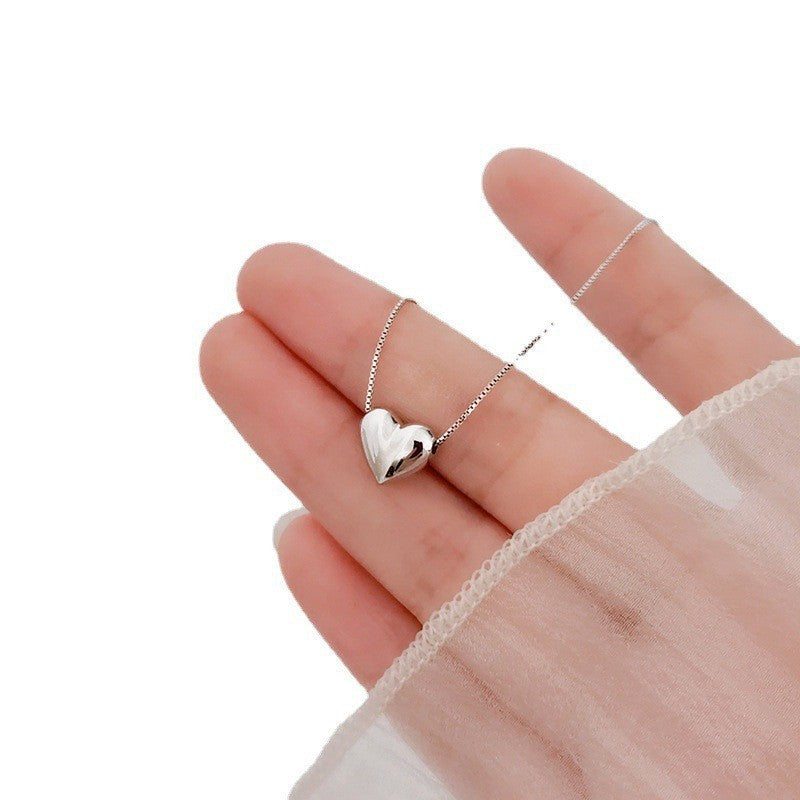 Sterling Silver Love Heart Necklace S925