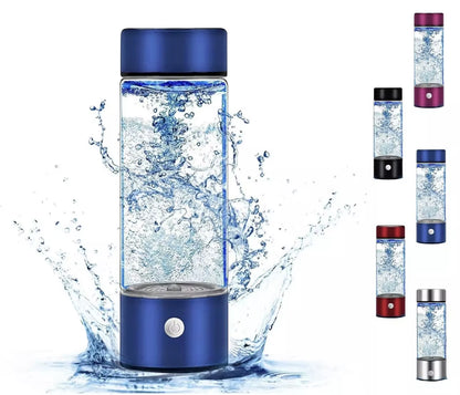 Hydrogen Water Bottle,1200Pbb Portable Hydrogen Water Ionizer Machine, Hydrogen Water Generator Glass Health Cup for Home Travel