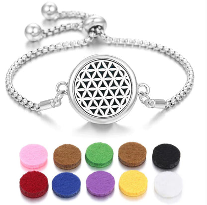 Aromatherapy Bracelet Perfume Essential Oil Diffuser Locket Bracelet Charms