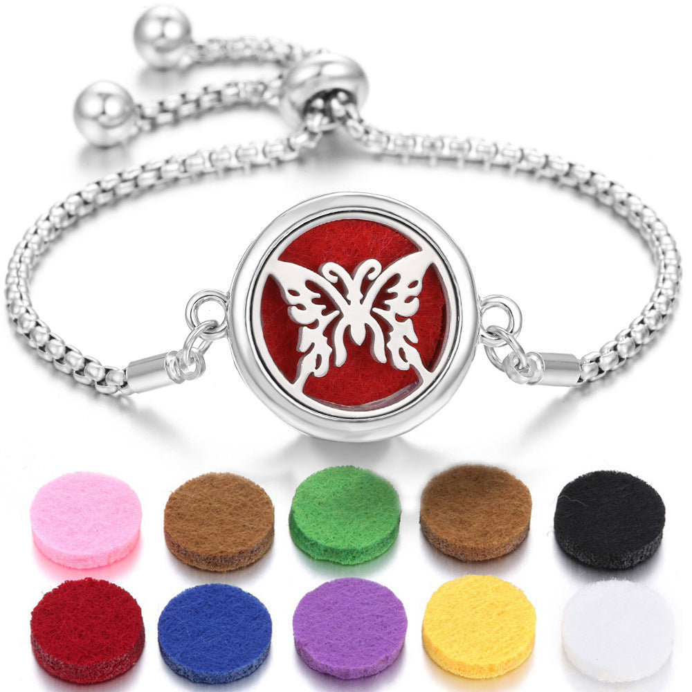 Aromatherapy Bracelet Perfume Essential Oil Diffuser Locket Bracelet Charms