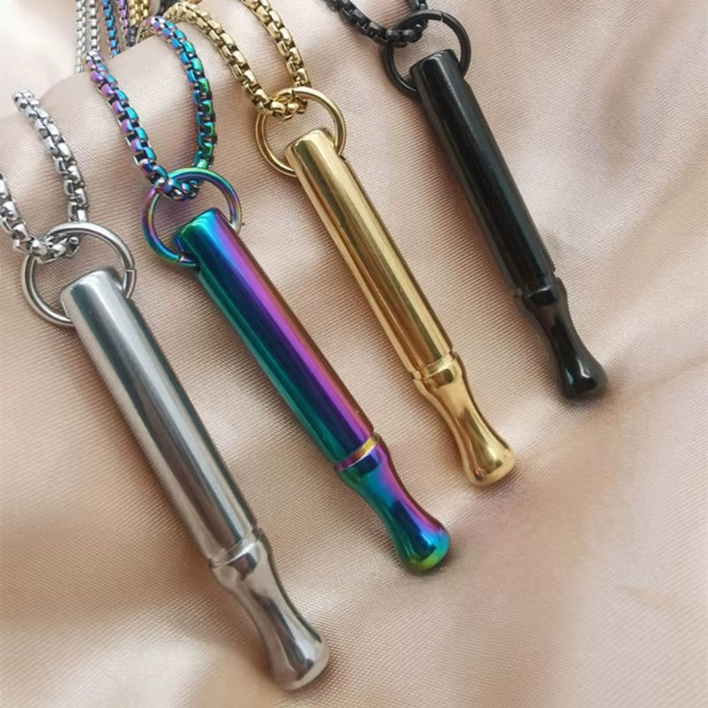 Breathing Exercises Choker Necklace Anxiety Relief Clavicle Chain Jewelry Gift Dropshipping