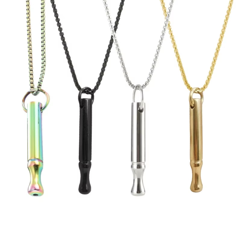 Breathing Exercises Choker Necklace Anxiety Relief Clavicle Chain Jewelry Gift Dropshipping